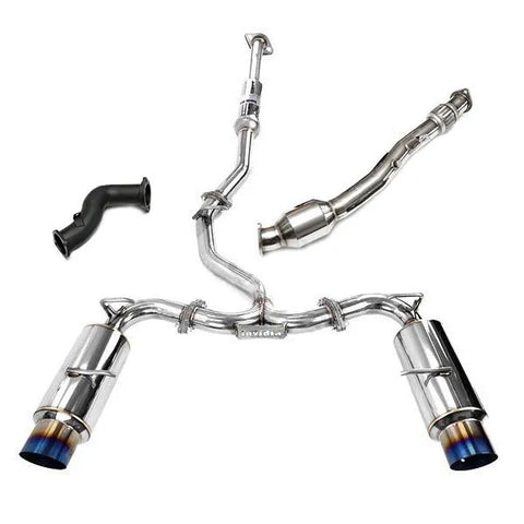 CMA N1 Cat-Back Exhaust with AVO Front/Over Pipe Bundle (BRZ/86) - Ti Tips — fits Subaru BRZ