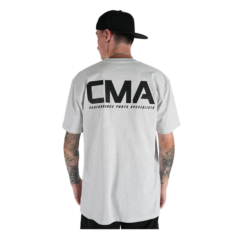 CMA Apparel CMAAPPBasLoWH-XPX CMA Basic Logo tee, White