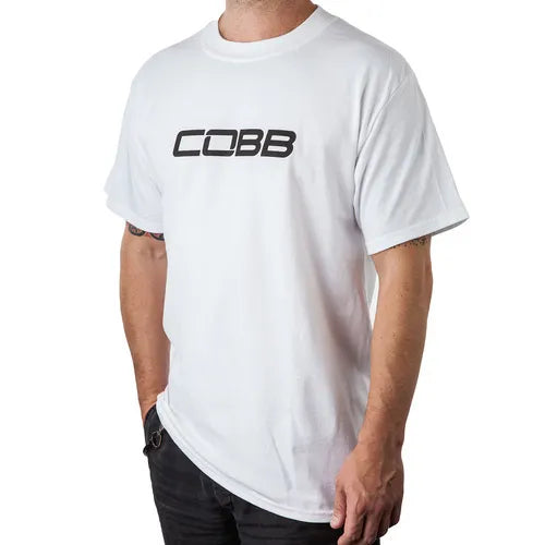 Cobb Tuning Men's White Logo T-Shirt XXL