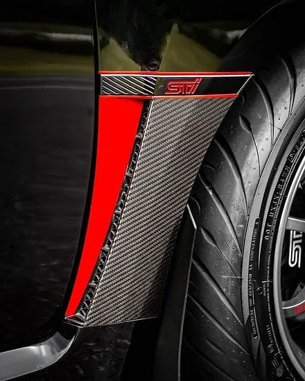 Andro Motorsports Carbon Fibre Fender Garnish (WRX/STI 08-14) — fits Subaru STI