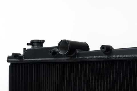 CSF Radiators 2-Row 42mm Race Spec Aluminium Radiator Black Finish (WRX & STI 08-21/FXT 08-13) - Black — fits Subar...