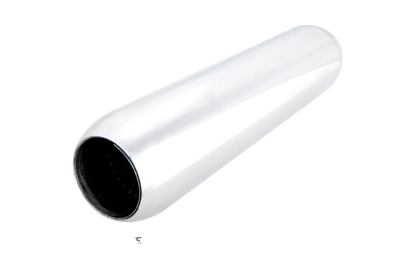 XForce Hot Dog Resonator 2.5Inch Inlet 14Inch Long Raw 409 Stainless Steel