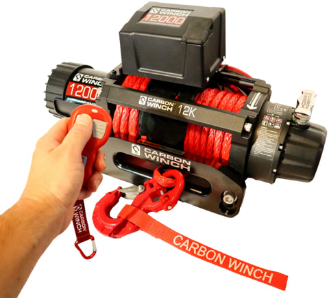 Carbon Offroad Carbon 12K 12000LB Electric Winch with Synthetic Rope