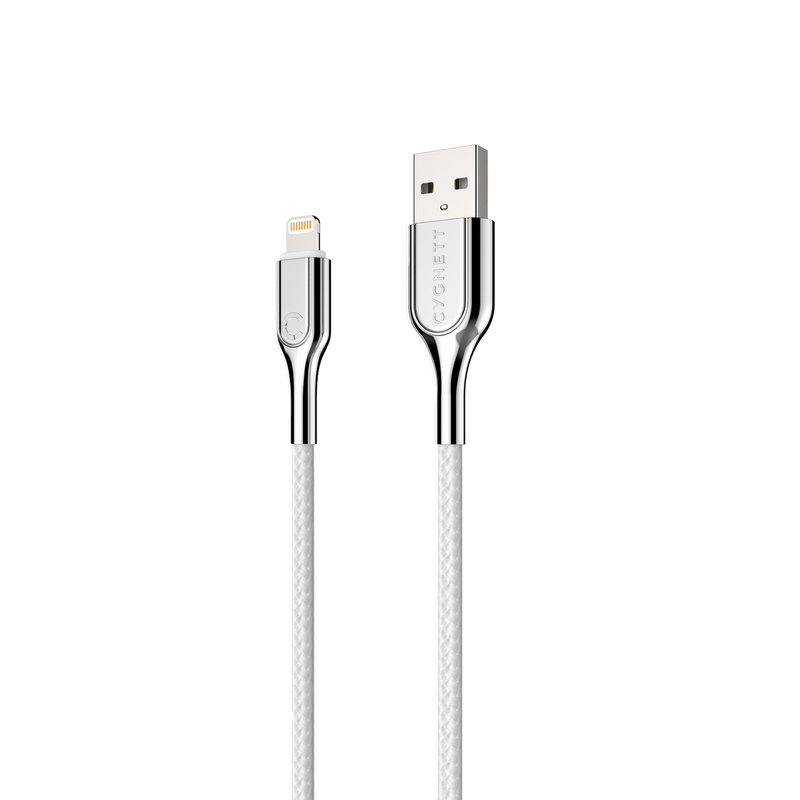 Cygnett Armored Lightning To USB-A Cable 2M White