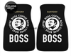 Custom Boss Coffee Black Floor Mats
