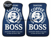 Custom Boss Coffee Navy Floor Mats
