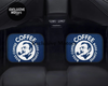 Custom Boss Coffee Navy Floor Mats