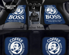 Custom Boss Coffee Navy Floor Mats