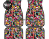 Custom JDM Sticker Bomb  Floor Mats