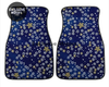 Custom Japanese Blue Cherry Blossom Mini Floor Mats