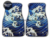 Custom Japanese Blue Waves Floor Mats