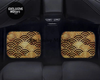 Custom Japanese Waves Floor Mats Gold