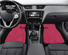 Custom Japanese Waves Floor Mats Red