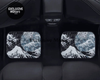 Custom Japanese Waves Floor Mats