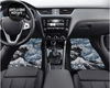 Custom Japanese Waves Floor Mats