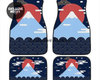 Custom Mount Fuji + Japanese Sunrise  + Waves Floor Mats
