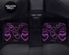 Custom Neo Pink Hearts Floor Mats