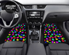 Custom Rainbow Hearts Floor Mats