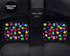 Custom Rainbow Hearts Floor Mats