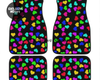 Custom Rainbow Hearts Floor Mats