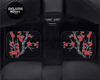 Custom Red Cherry Blossom Floor Mats