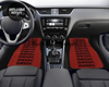 Custom Universal Bride style Floor Mats Red