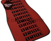 Custom Universal Bride style Floor Mats Red