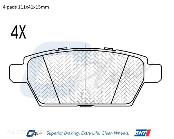 C-Plus Brake Pads Rear Mazda Atenza 05-On - DB991CP