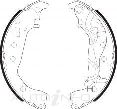 Protex Brake Shoes Rear Toyota Yaris NCP130 - N3333