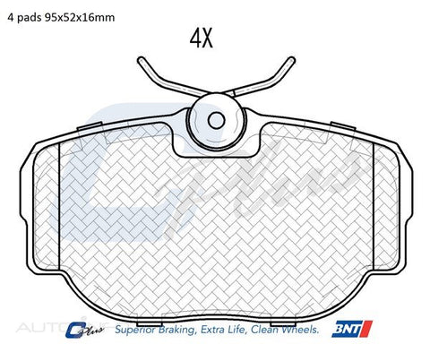 C-Plus Brake Pads Front Bmw 3 Series Lancer - DB1130CP