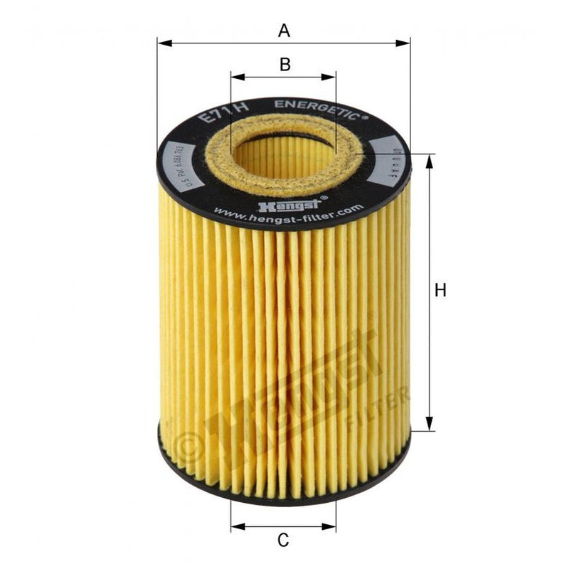 Oil Filter E71H D141 Hengst