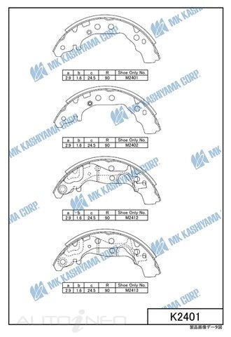 BNT Brake Shoes Rear Toyota Vitz Nsp - K2401