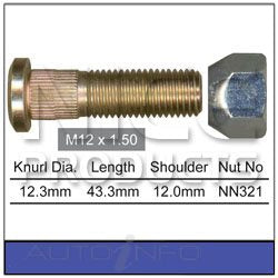 Nice Wheel Stud & Nut Honda Rover - NS347