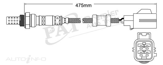 PAT Oxygen Sensor 4WIRE Walker - EGO-296