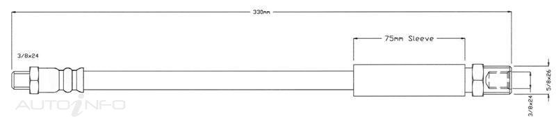 Protex Brake Hose Blm - H1049