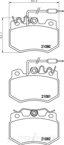 C-Plus Brake Pads Front Peugeot - MDB1300