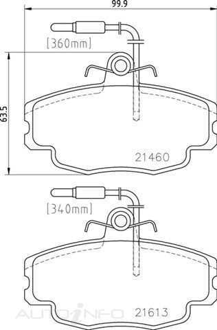 C-Plus Brake Pads Front Citroen ZX - MDB1520