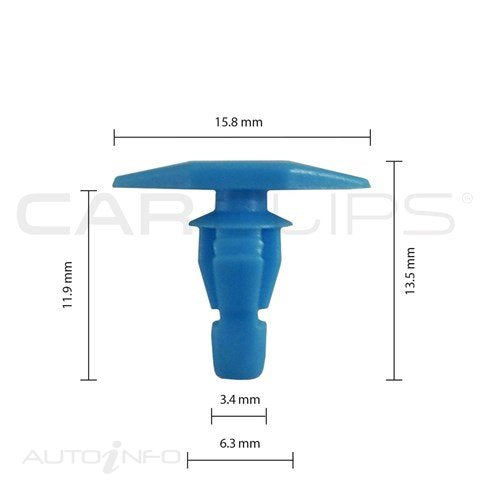 Carclips Car Clips 25PK Nissan Weatherstri - CC10872/25