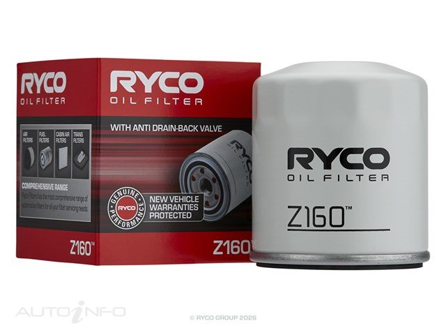 Ryco Oil Filter Chevrolet Holden Commercial - Z160