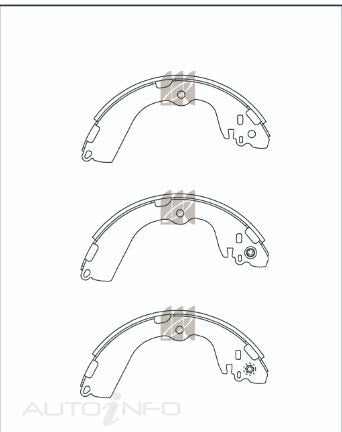 BNT Brake Shoes Rear Nissan Van NV200 08-On - K1276-01