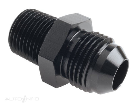 Raceworks Adapter AN-8 to 3/8NPT Black - RWF-816-08BK