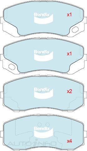 Bendix Brake Pads Front Mitsubishi Canter 05-On - DB2158HD