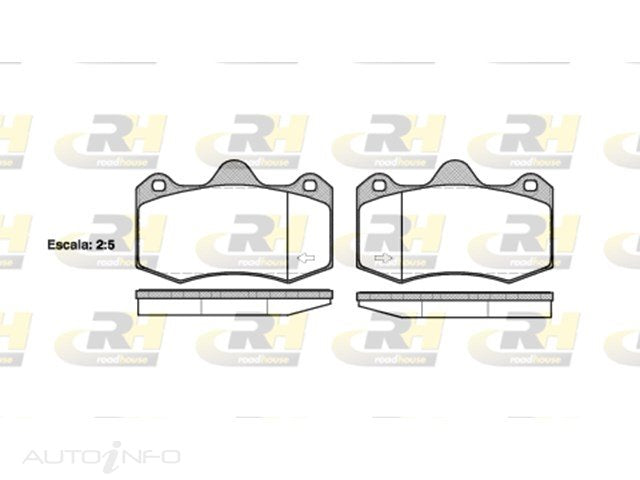Brakeco Brake Pads Rear Holden Commercial VZ VE Hsv AP - DB2067-RH
