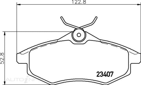 C-Plus Brake Pads Front Citroen C2 C3 03-On - MDB2253