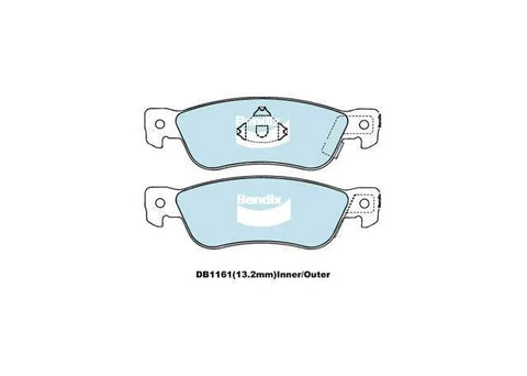 Bendix 4x4 Brake Pad Set Rear (Jackaroo 81-91/MU 89-93)