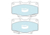 Bendix Heavy Duty Brake Pad Set Front (Landcruiser 85-98/960 94-96) — fits Toyota Landcruiser 70 Series Bj70 73 74 (image 2)