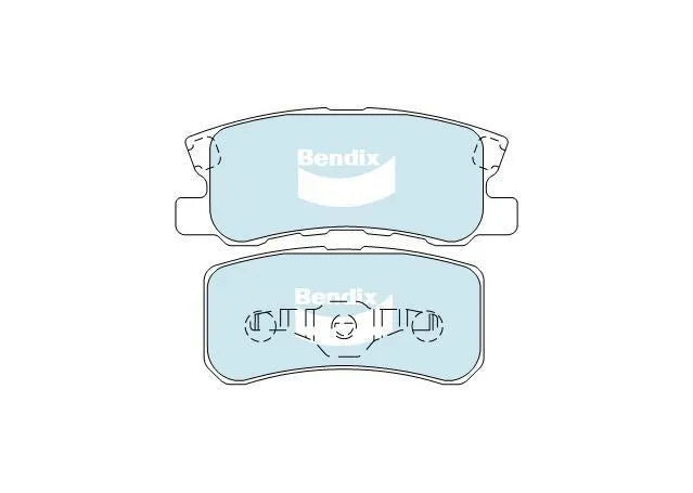 Bendix General CT Brake Pad Set Rear (Outlander 06-20/Pajero 00-07) — fits Mitsubishi Lancer Ralliart