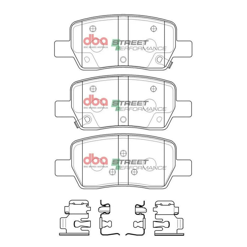 Disc Brakes Australia DBA DB15072SP Street Performance Brake Pad Set