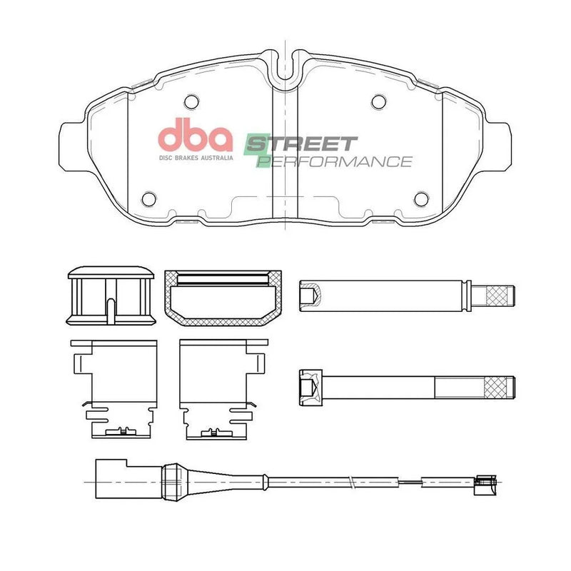 Disc Brakes Australia DBA DB15112SP Street Performance Brake Pad Set