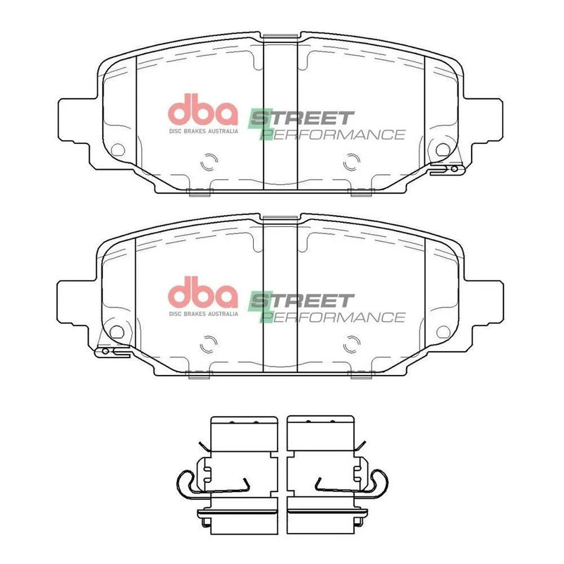 Disc Brakes Australia DBA DB15125SP Street Performance Brake Pad Set